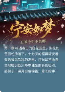 宁安如梦：王爷今生不负卿