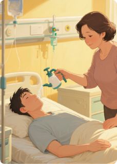婆婆非要给植物人老公浇水